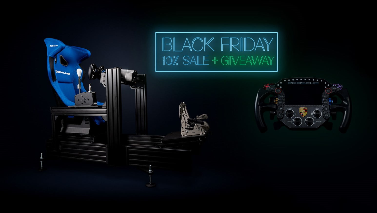 Updated Black Friday 2022 Fanatec, SimLab, TREQ, Trak Racer and
